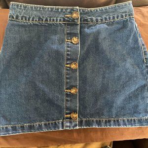 Forever 21 Denim button front skirt size M